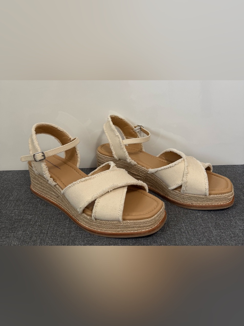 Anthropologie Splendid Danny Ankle Strap Espadrille Sandals
